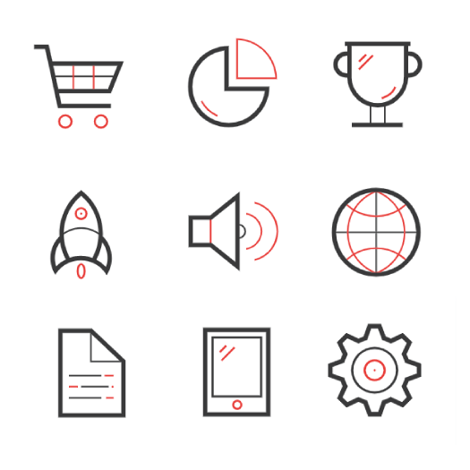 Multicolor Web Icons Collection